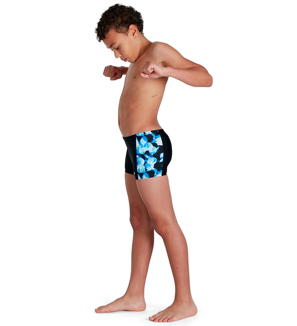 Speedo Badebukser - Allover Panel JM - Black/Blue