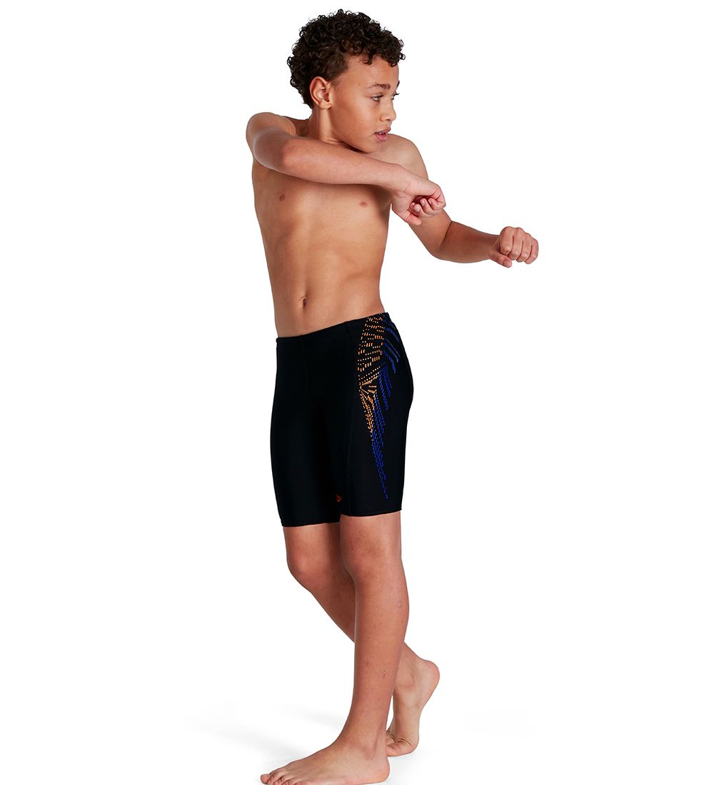 Speedo Badeshorts - Plastisol Placement Jammer JM - Black/Orange