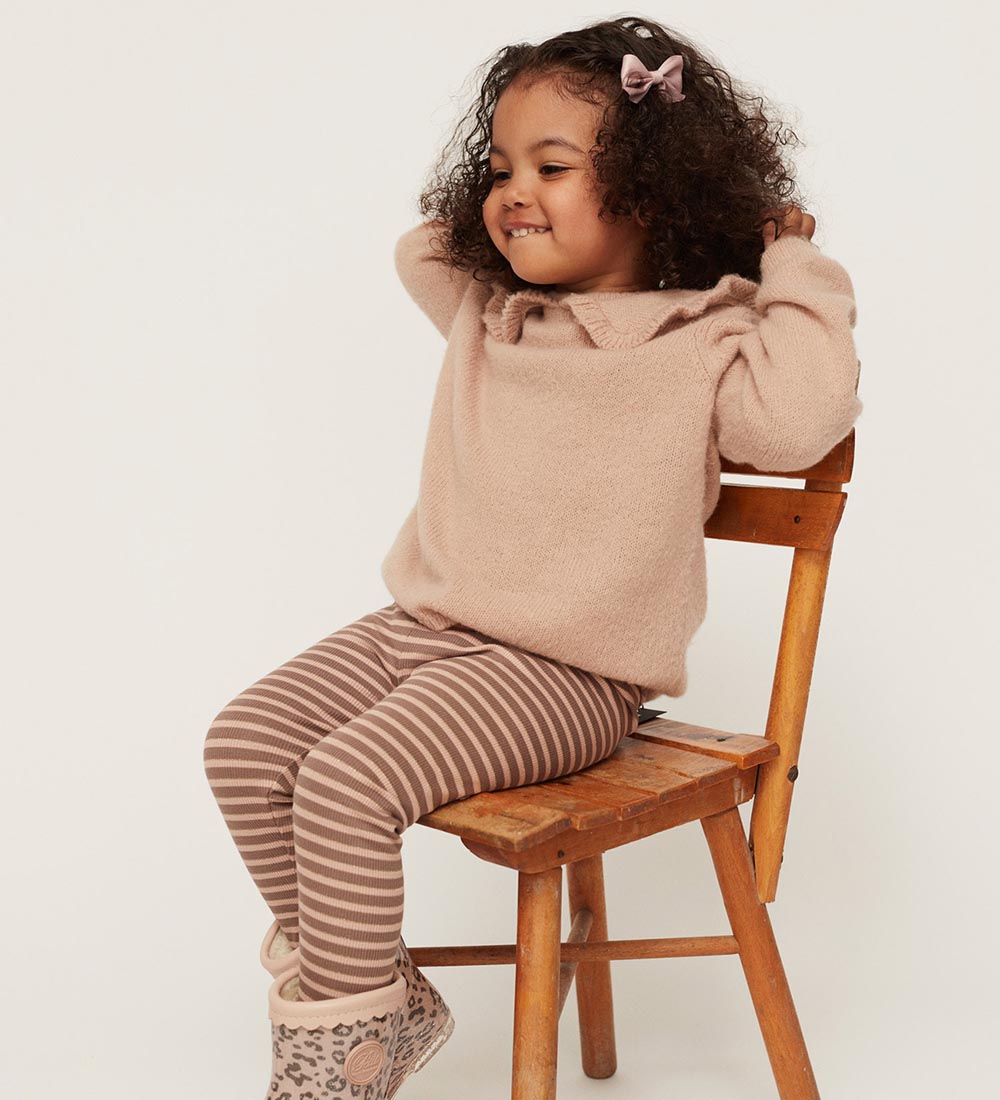 Petit By Sofie Schnoor Leggings - Rib - Warm Brown