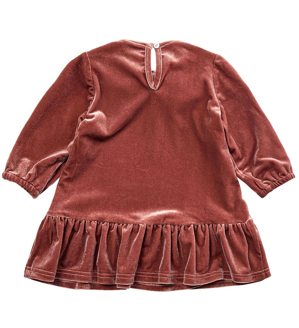 Petit By Sofie Schnoor Kjole - Velour - Rust Red