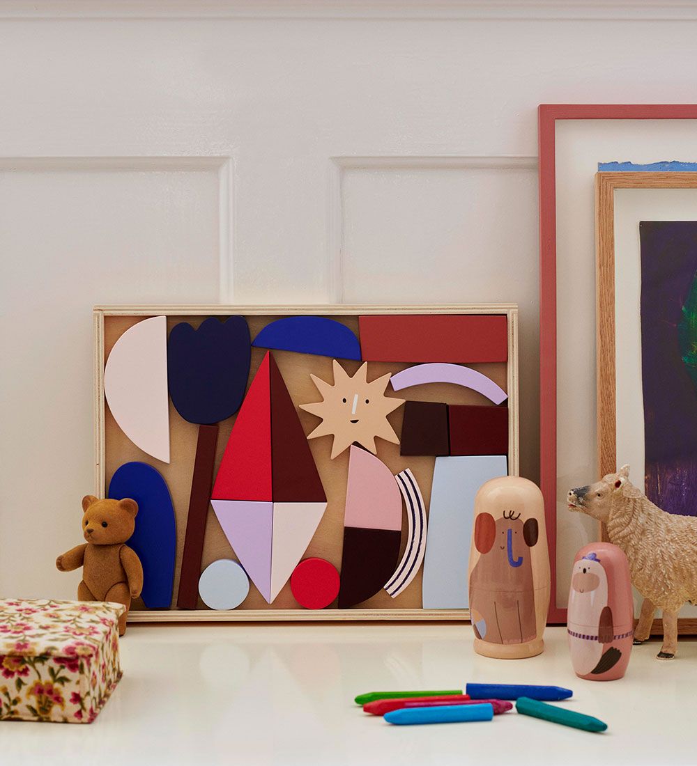 ferm Living Aktivitetslegetøj - Frame Art Blocks - Multi