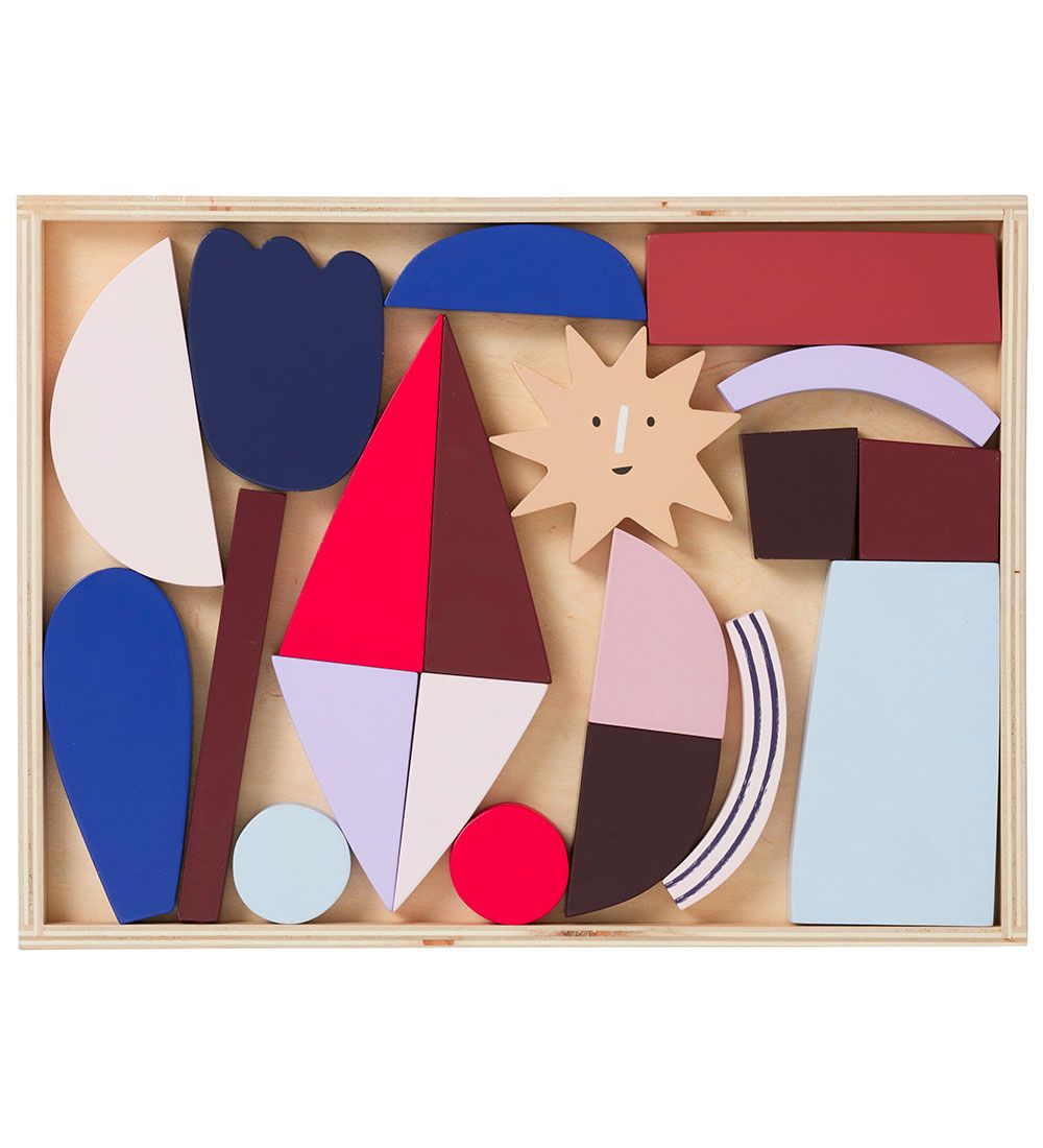 ferm Living Aktivitetslegetøj - Frame Art Blocks - Multi