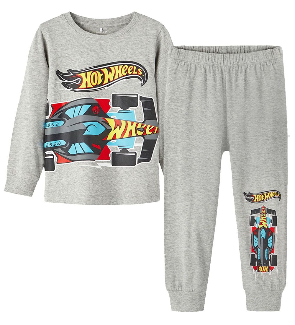 Name It Nattøj - NmmNilak HotWheels - Grey Melange