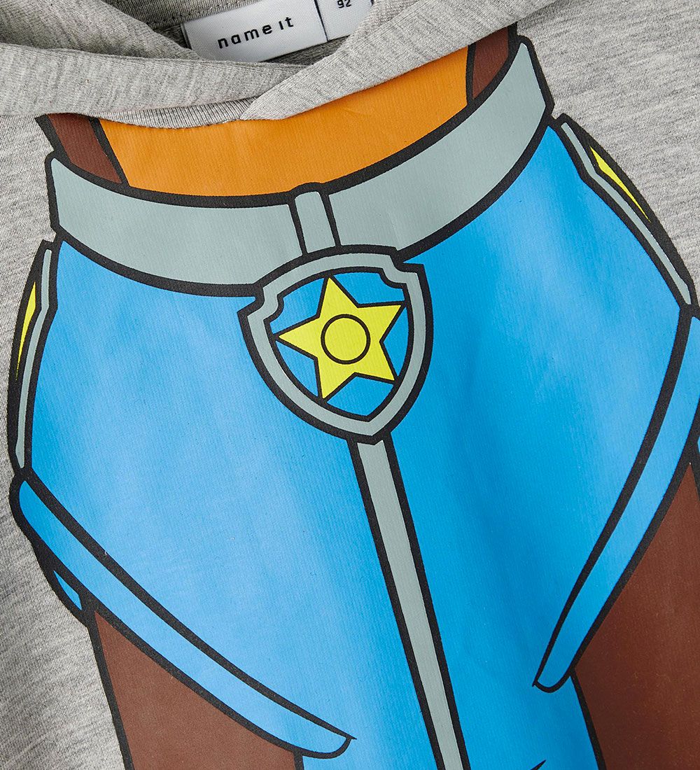 Name It Hættetrøje - NmmJatt PawPatrol - Grey Melange