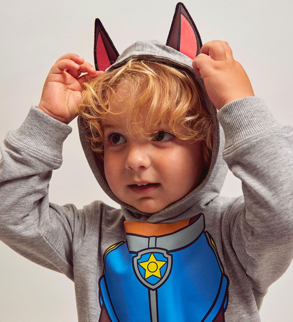 Name It Hættetrøje - NmmJatt PawPatrol - Grey Melange