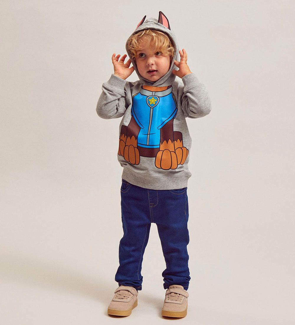 Name It Hættetrøje - NmmJatt PawPatrol - Grey Melange