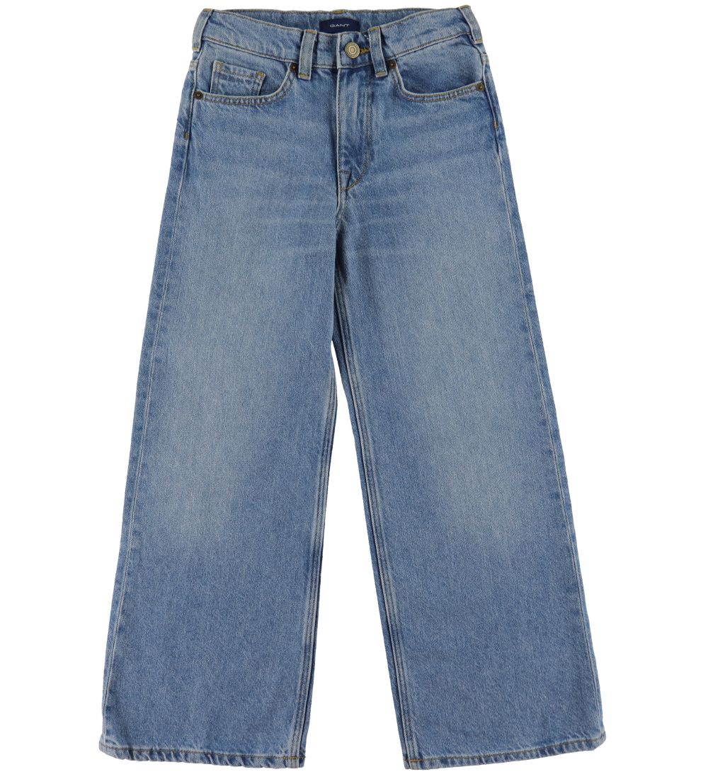 GANT Jeans - Wide Fit Jeans - Light Blue Vintage