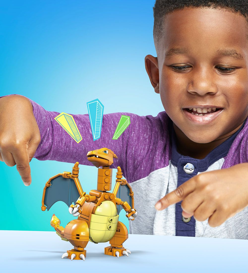 MEGA Pokemonfigur - Pokémon Construx Charizard - 222 Dele