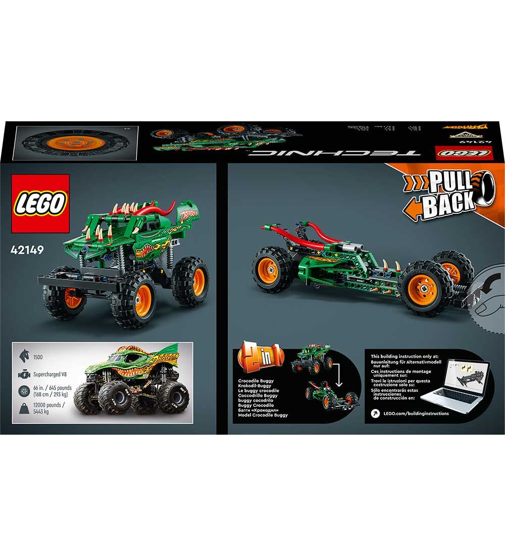 LEGO® Technic  - Monster Jam Dragon 42149 - 2-i-1 - 217 Dele