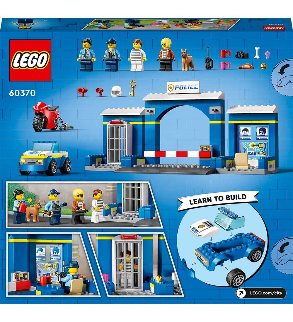 LEGO® City - Skurkejagt ved Politistationen 60370 - 172 Dele