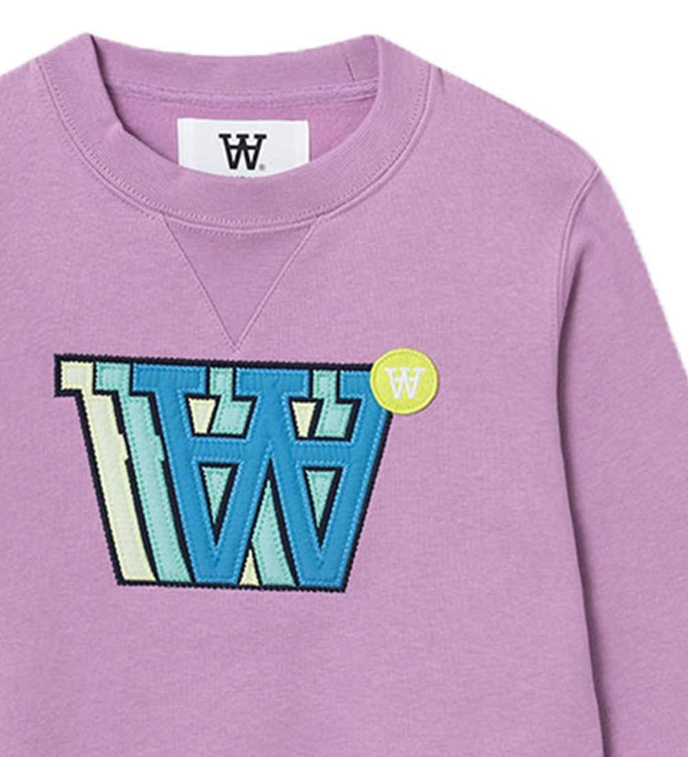 Wood Wood Sweatshirt - Rod Applique - Rosy Lavender
