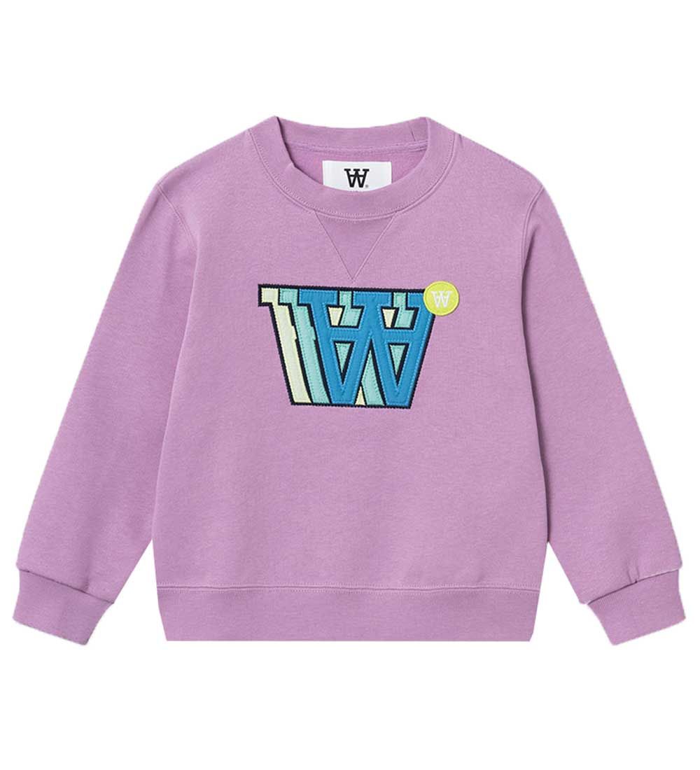 Wood Wood Sweatshirt - Rod Applique - Rosy Lavender