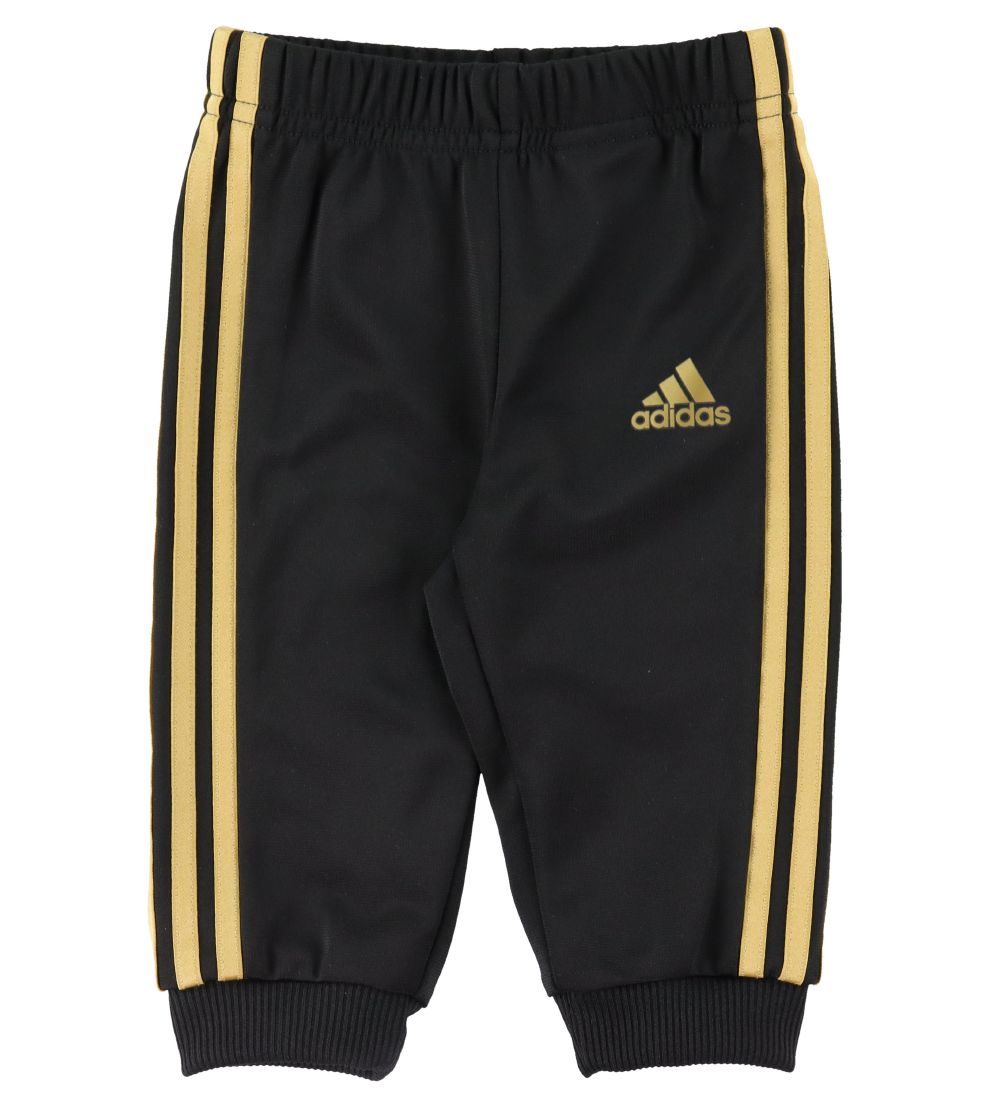 adidas Performance Træningssæt - I 3S SHINY TS - Guld/Sort