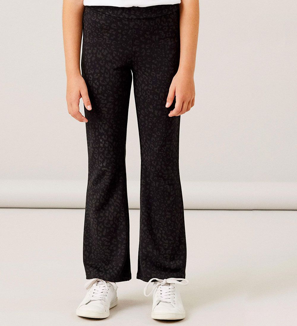 Name It Bukser - Noos - NkfTrikkaleo Bootcut - Sort
