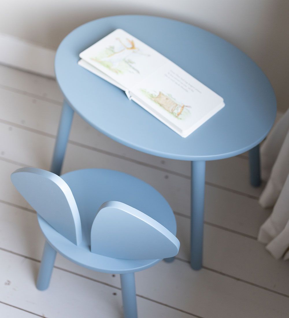 Nofred Møbelsæt - Bord/Stol - Mouse Set - Light Blue