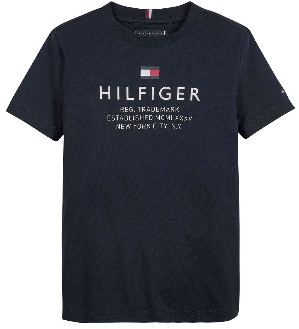 Tommy Hilfiger T-Shirt - TH Logo Tee - Desert Sky