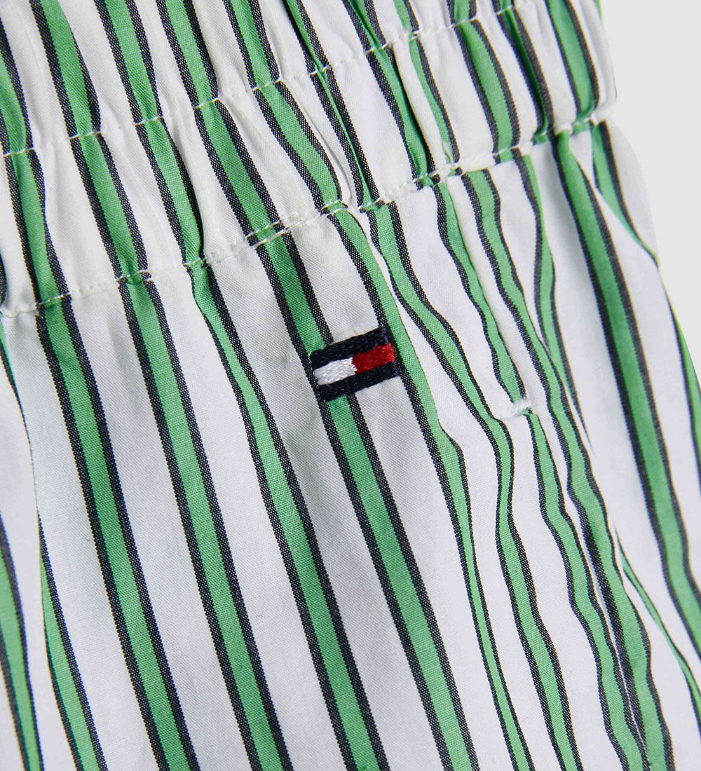 Tommy Hilfiger Shorts - Striped Ruffle Short - Spring Lime Strip