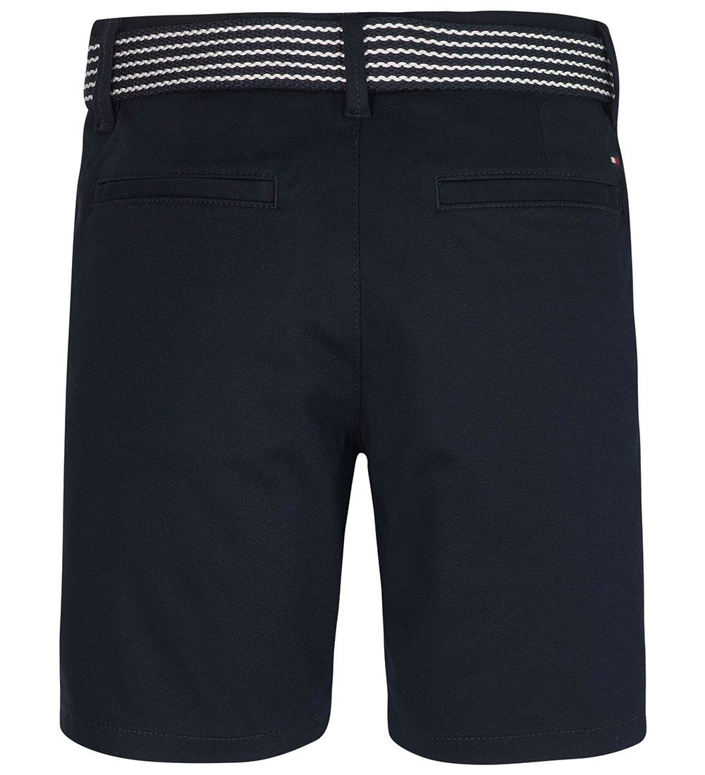 Tommy Hilfiger Shorts - Essential Belted Chino - Desert Sky