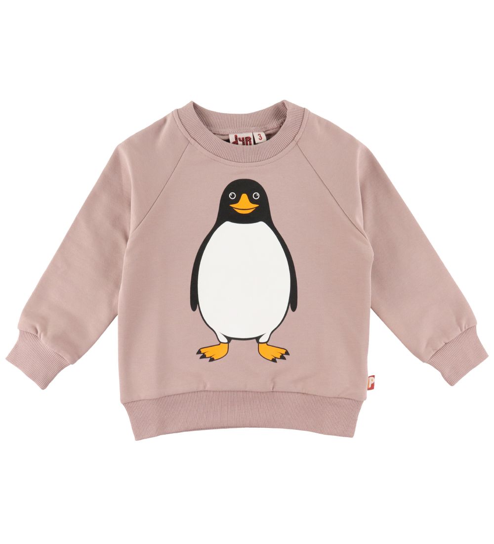 Dyr Sweatshirt - DYRBellow - Vintage Rose m. Pingvin