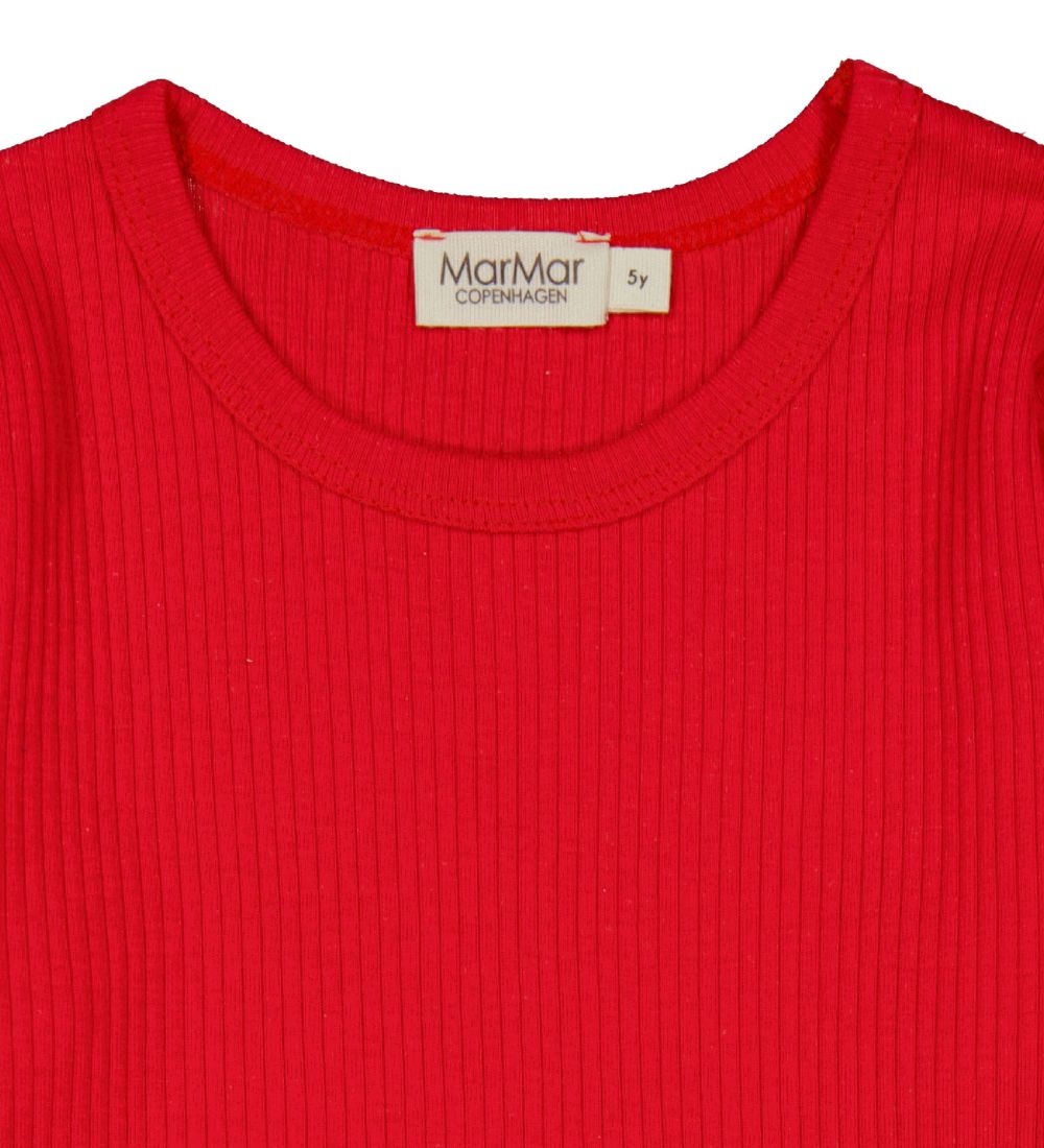 MarMar Bluse - Modal - Rib - Red Currant