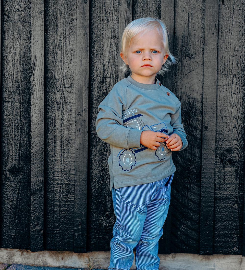 Hust and Claire Sweatshirt - Aslak - Seagrass m. Traktor