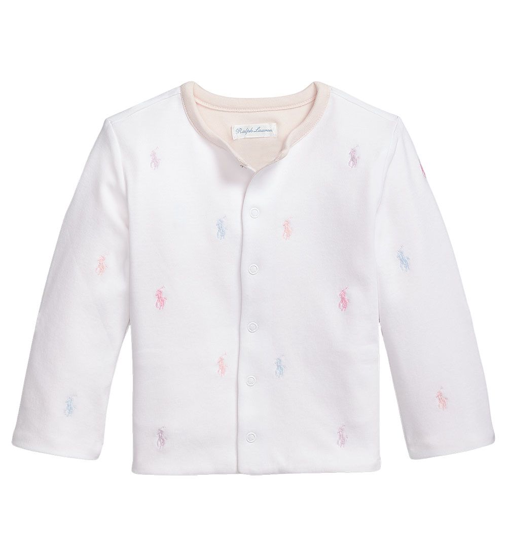 Polo Ralph Lauren Cardigan - Vendbar - Baby Classics I - Rosa/Hv