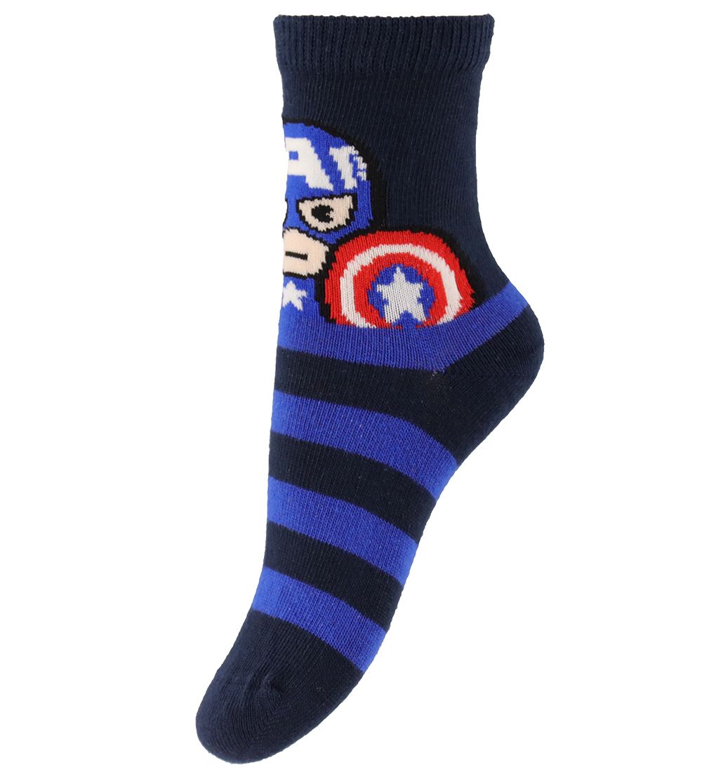 Name It Strømper - NmmJunni Marvel - 3-pak - Dark Sapphire