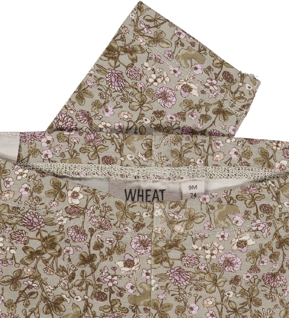 Wheat Leggings - Jersey - Fossil Flowers