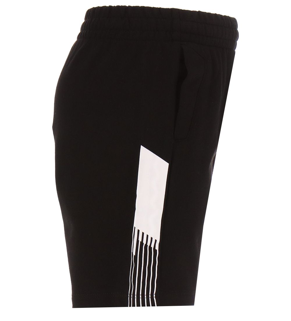 EA7 Sweatshorts - Sort m. Hvid