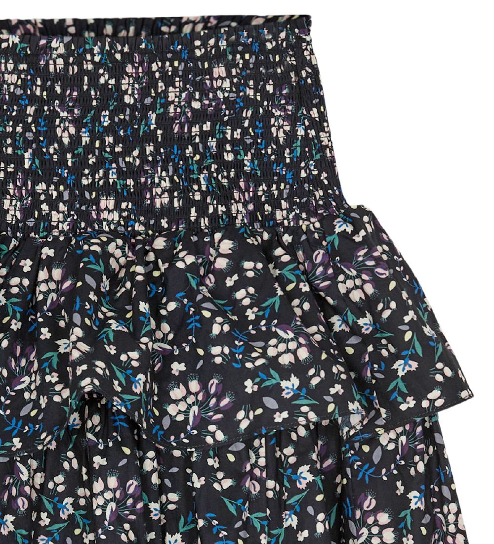 Designers Remix Nederdel - Sandrine - Black Flower Print