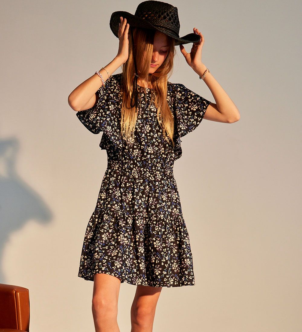 Designers Remix Kjole - Sandrine - Black Flower Print