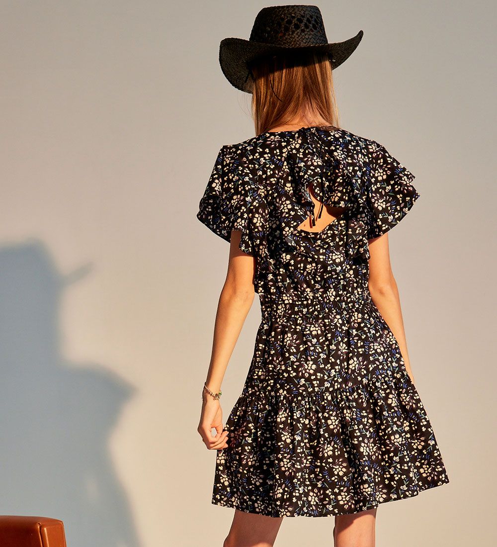 Designers Remix Kjole - Sandrine - Black Flower Print