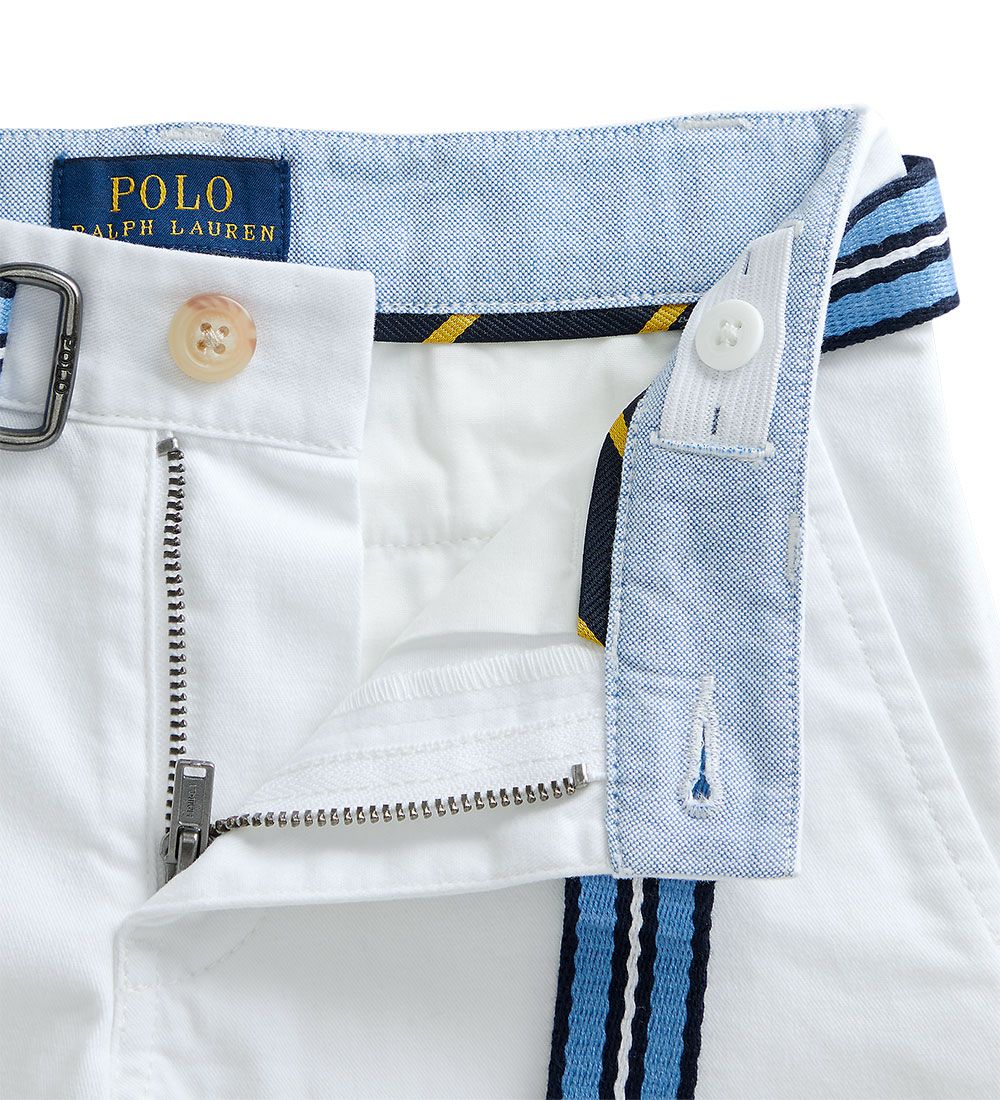 Polo Ralph Lauren Shorts - Bedford - Classics I - Hvid m. Bælte