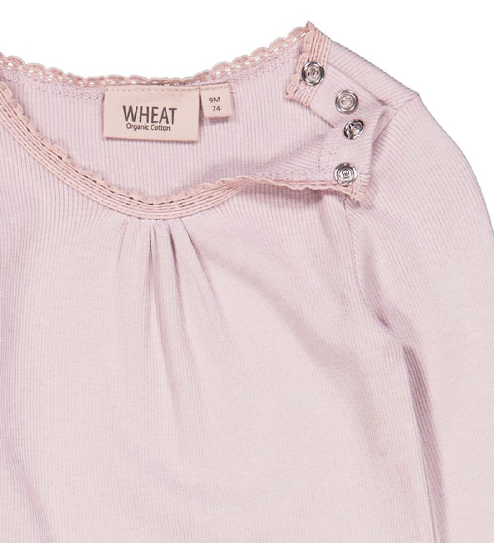 Wheat Body l/ - Rib - Lace - Soft Lilac