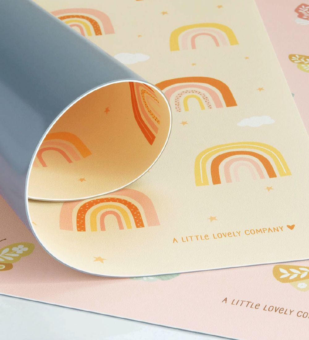 A Little Lovely Company Dækkeserviet - Vinyl - Rainbows