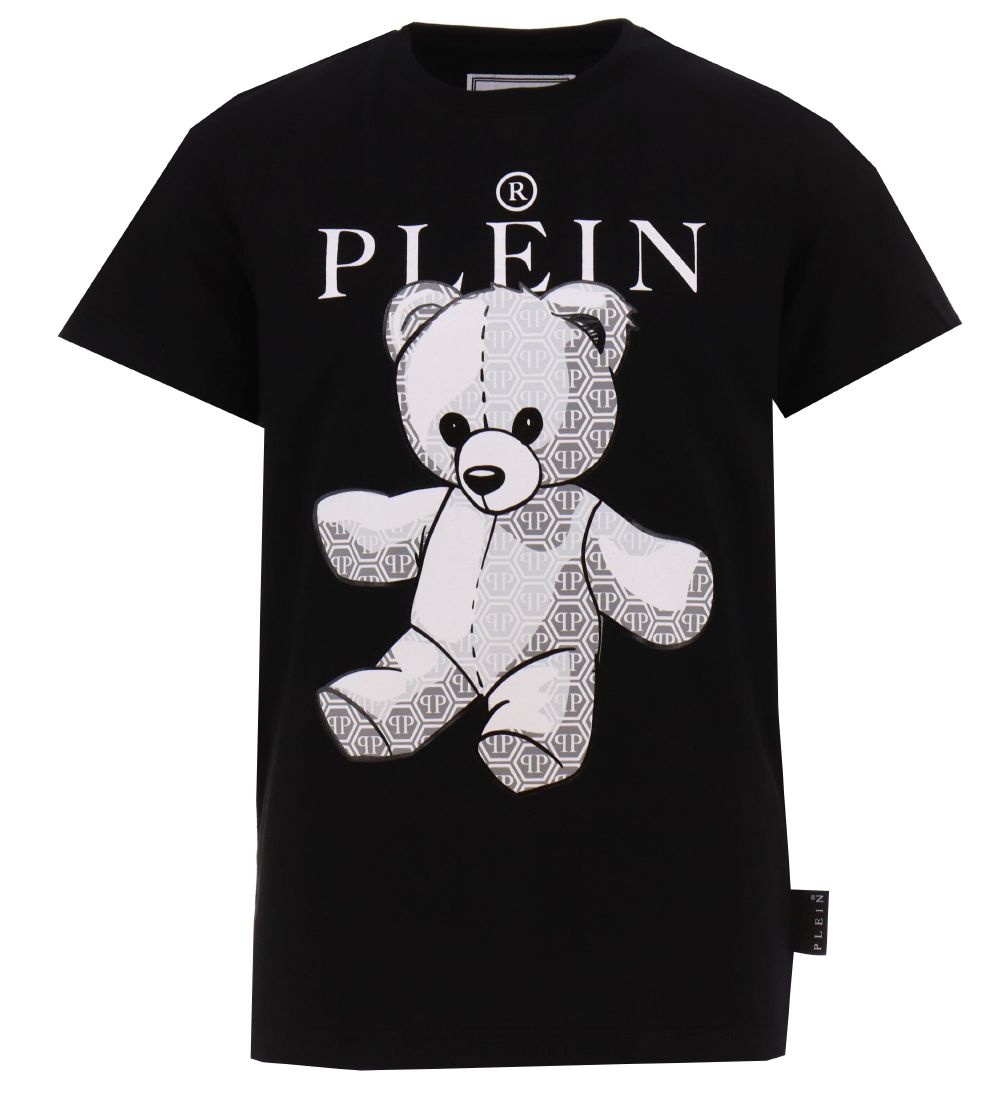 Philipp Plein T-shirt - Sort/Hvid m. Bamse