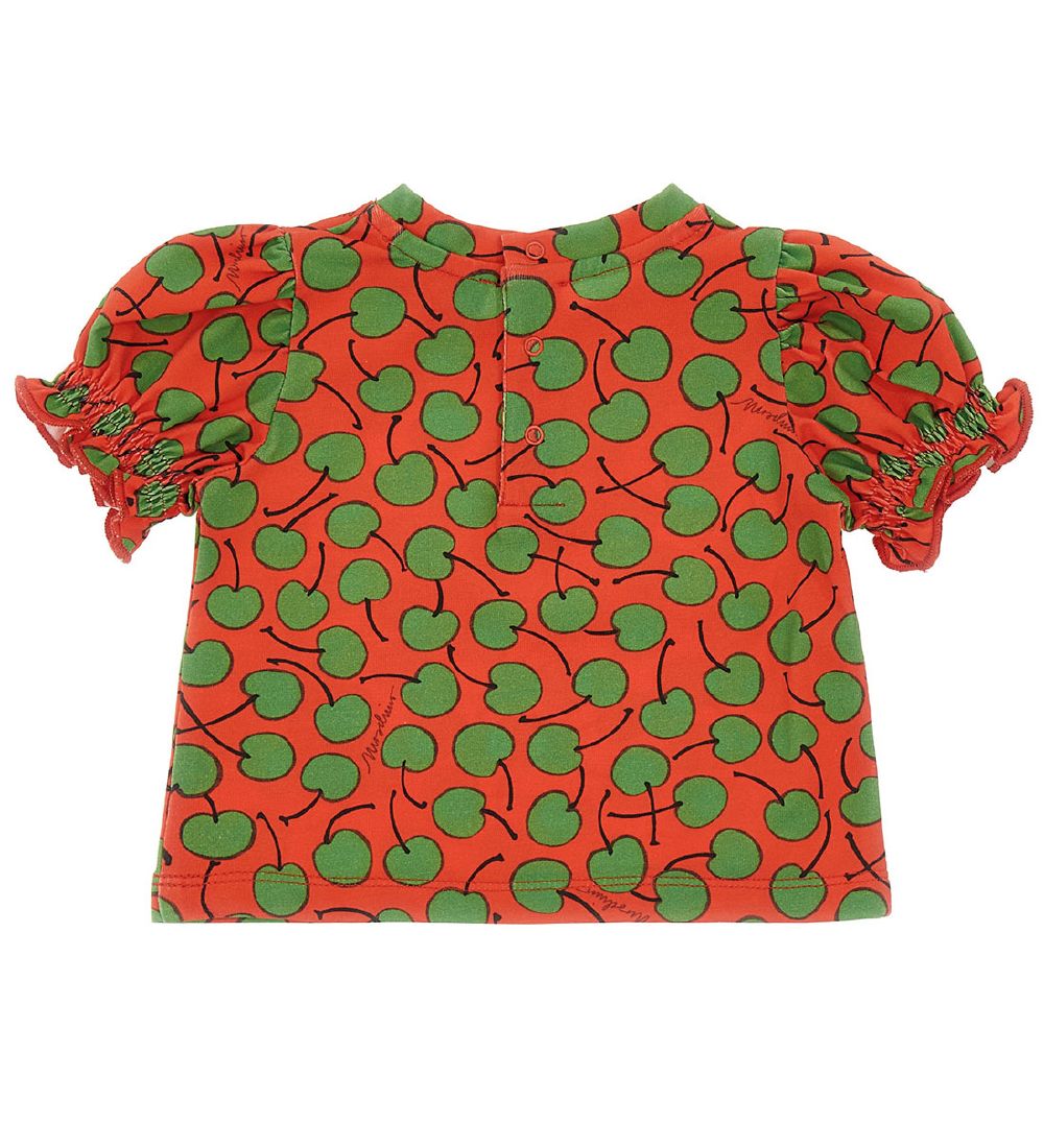 Moschino T-shirt - Rød/Grøn m. Bær