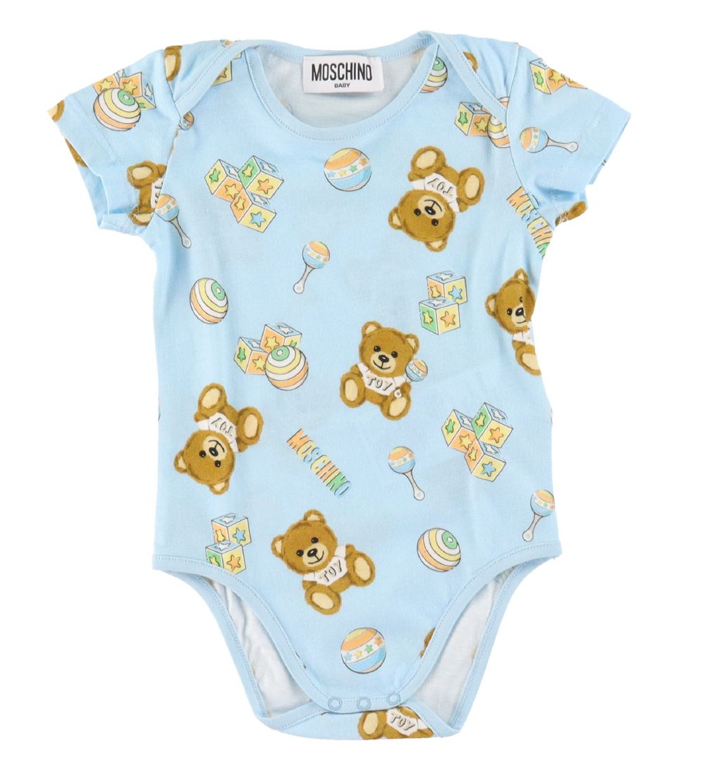Moschino Bodyer k/æ - 2 -pak - Lyseblå m. Print