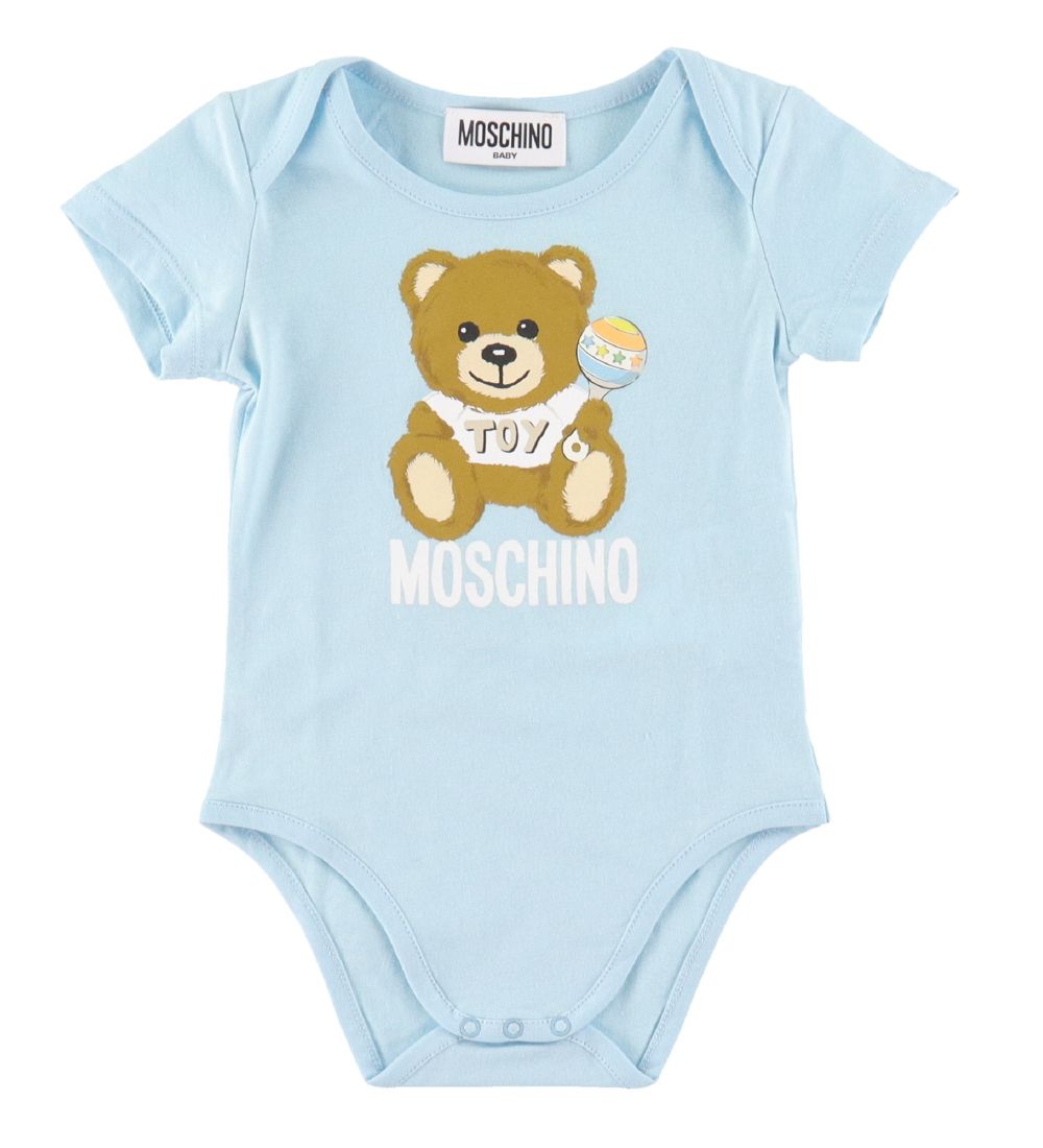 Moschino Bodyer k/æ - 2 -pak - Lyseblå m. Print
