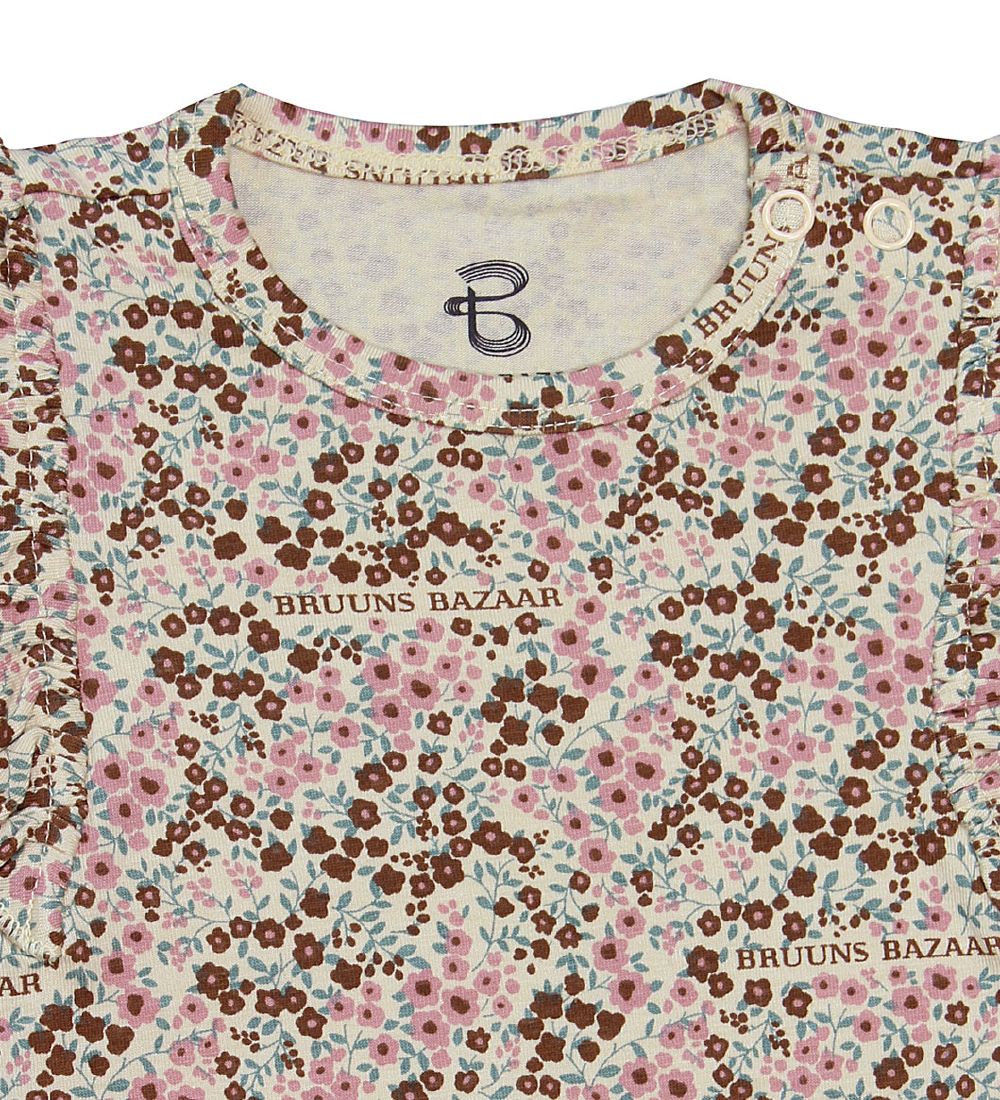 Bruuns Bazaar Body l/æ - Martine - Beige m. Blomster