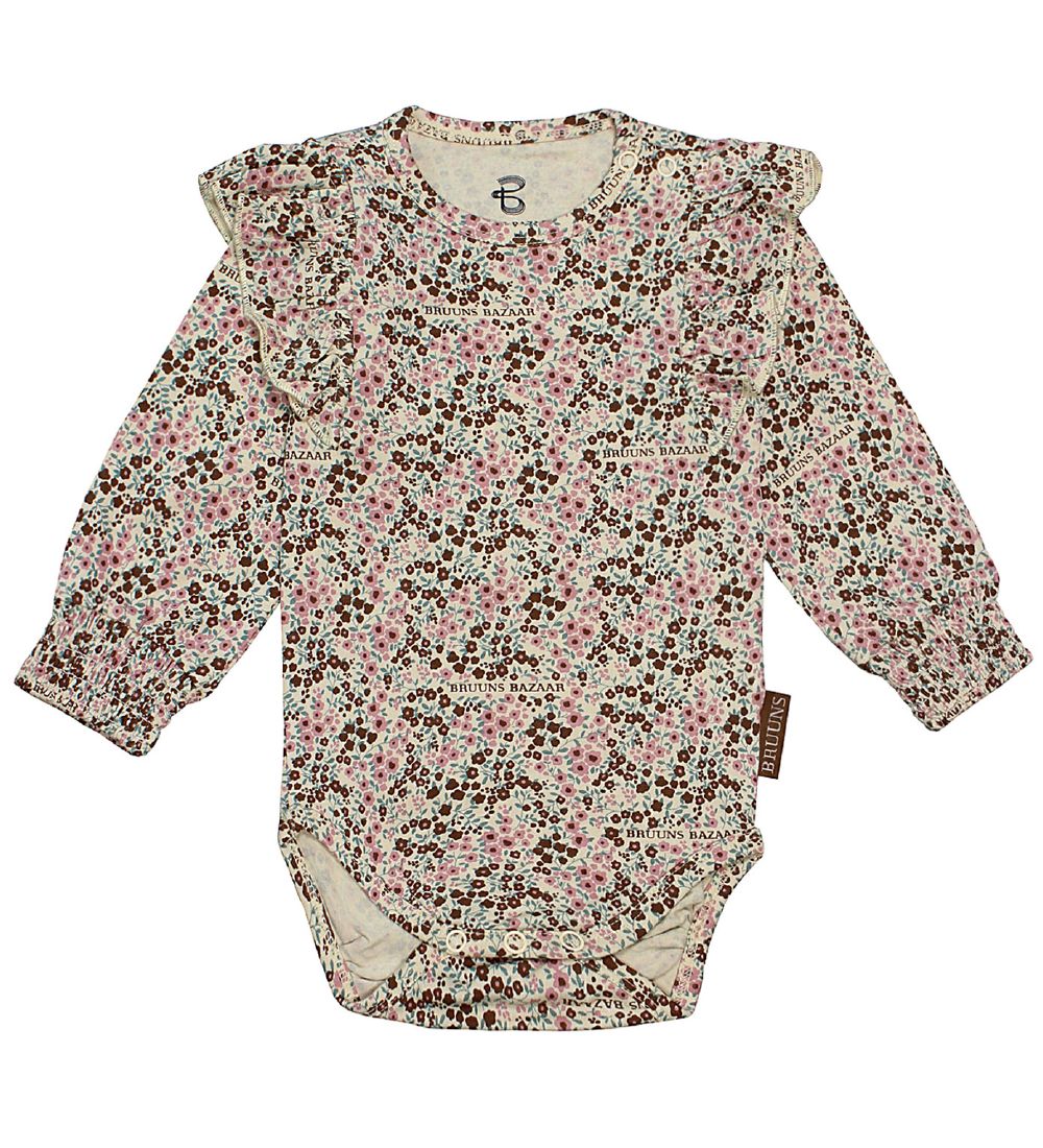 Bruuns Bazaar Body l/æ - Martine - Beige m. Blomster