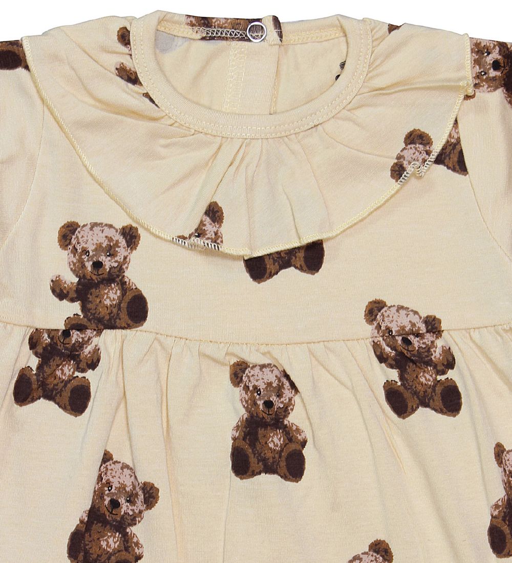 Bruuns Bazaar Kjole - Julle - Beige m. Bamser