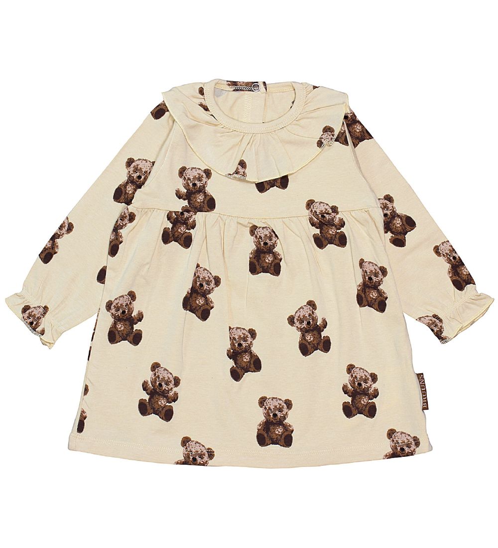 Bruuns Bazaar Kjole - Julle - Beige m. Bamser