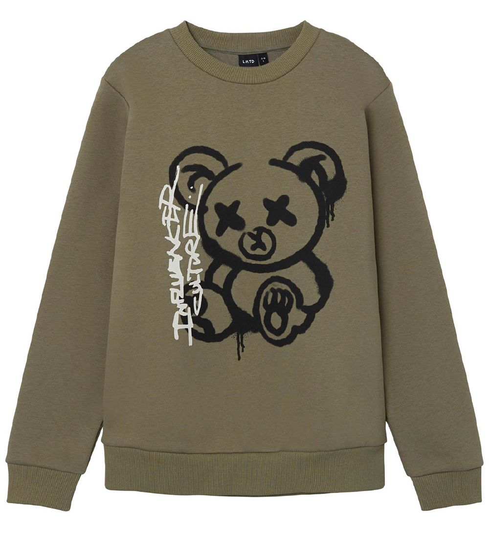 LMTD Sweatshirt - NlmTeddybear - Vetiver