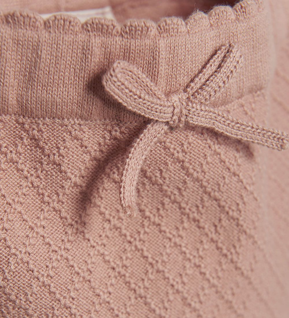 Minymo Bloomers - Strik - Mahogany Rose