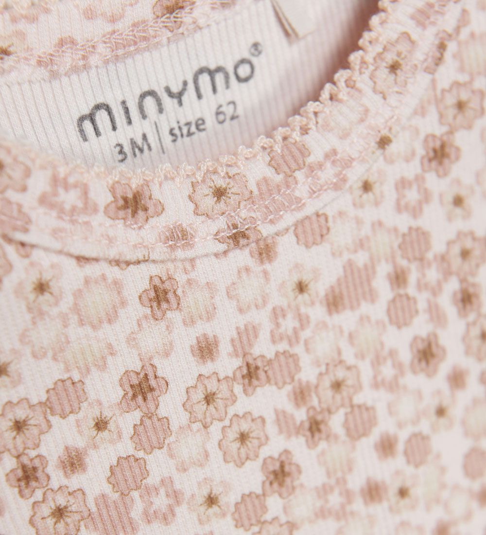 Minymo Body l/ - Rib - Bamboo - Soft Pink