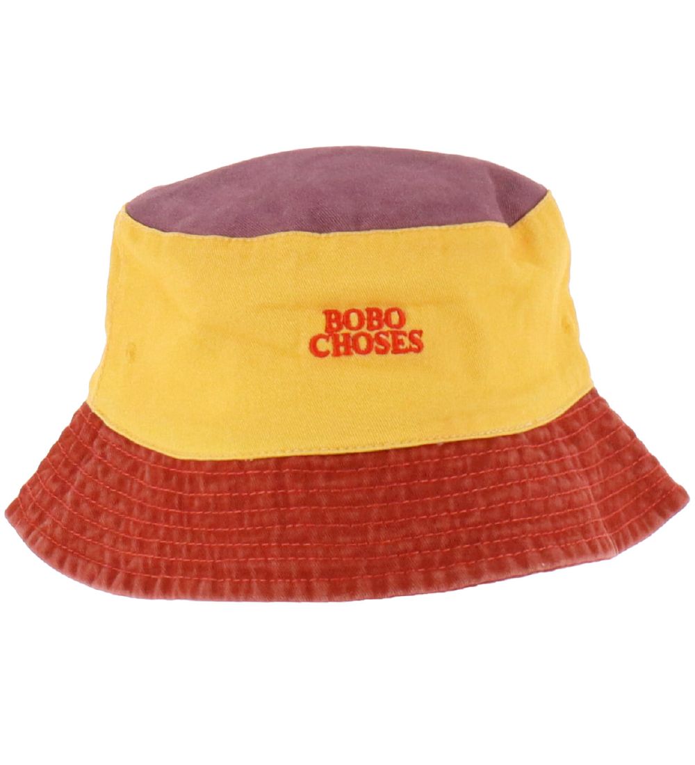 Bobo Choses Bøllehat - Color Block - Rød/Gul/Lilla