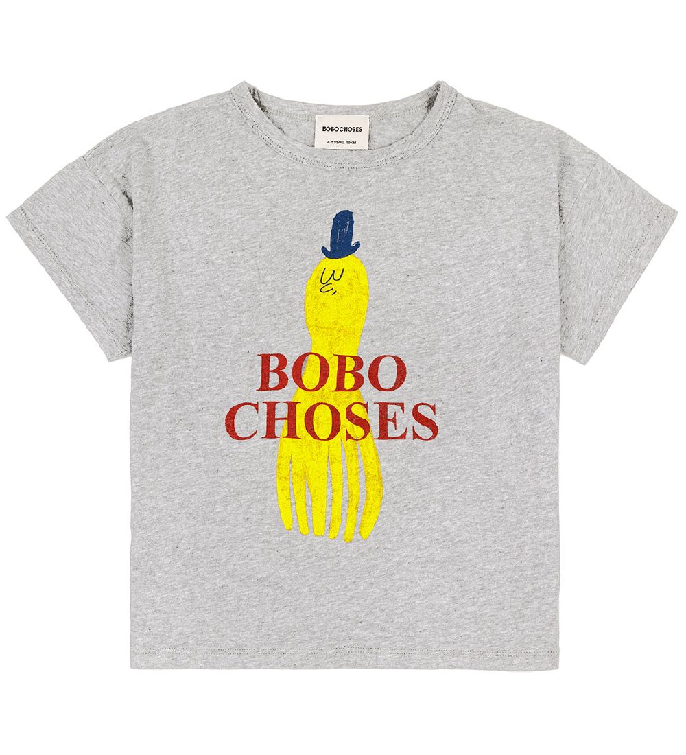 Bobo Choses T-shirt - Yellow Squid - Grmeleret