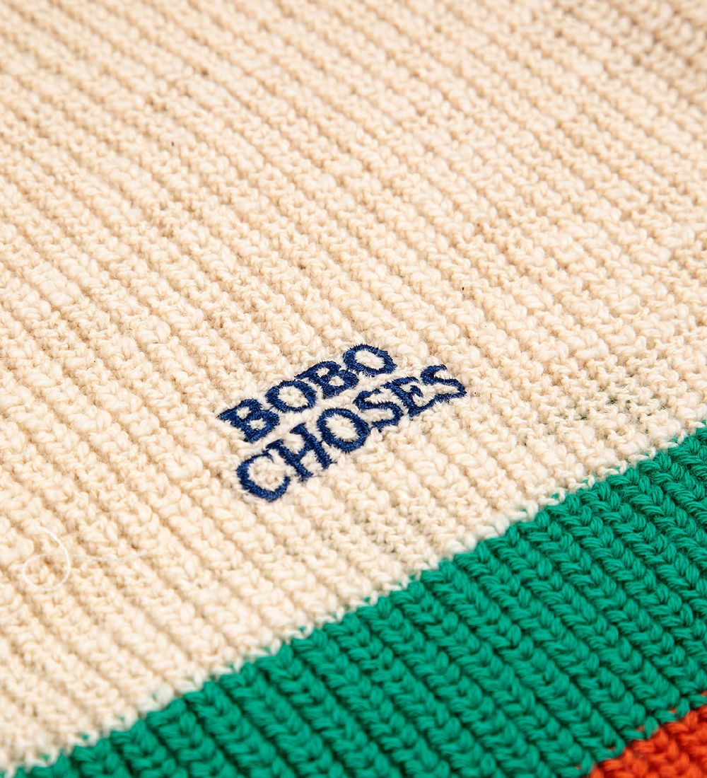 Bobo Choses Cardigan - Stripes - Hvid