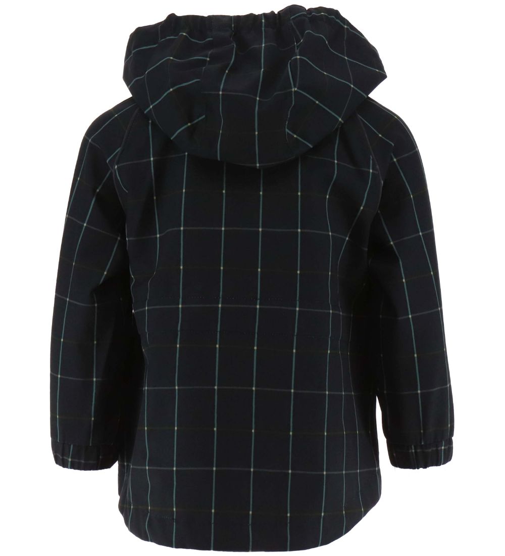 byLindgren Regnjakke - PE - Little Alvin - Midnight Ink Check AO